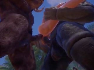 Monster dengan kuda penis apaan buah dada besar rambut pirang &vert; besar kontol besar sekali &vert; 3d porno wildlife