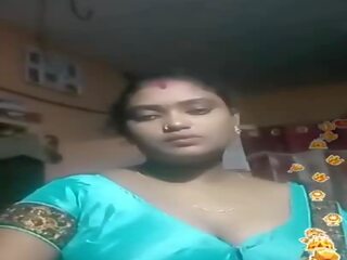 Tamil indiana gordinhos azul silky blouse viver, porno 02