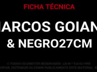 Marcos goiano - голям черни вал 27 cm майната ми без презерватив и крем пай