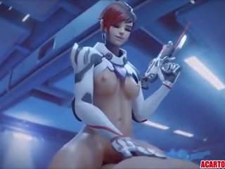 Overwatch sex zusammenstellung mit dva und widowmaker: erwachsene klammer 64